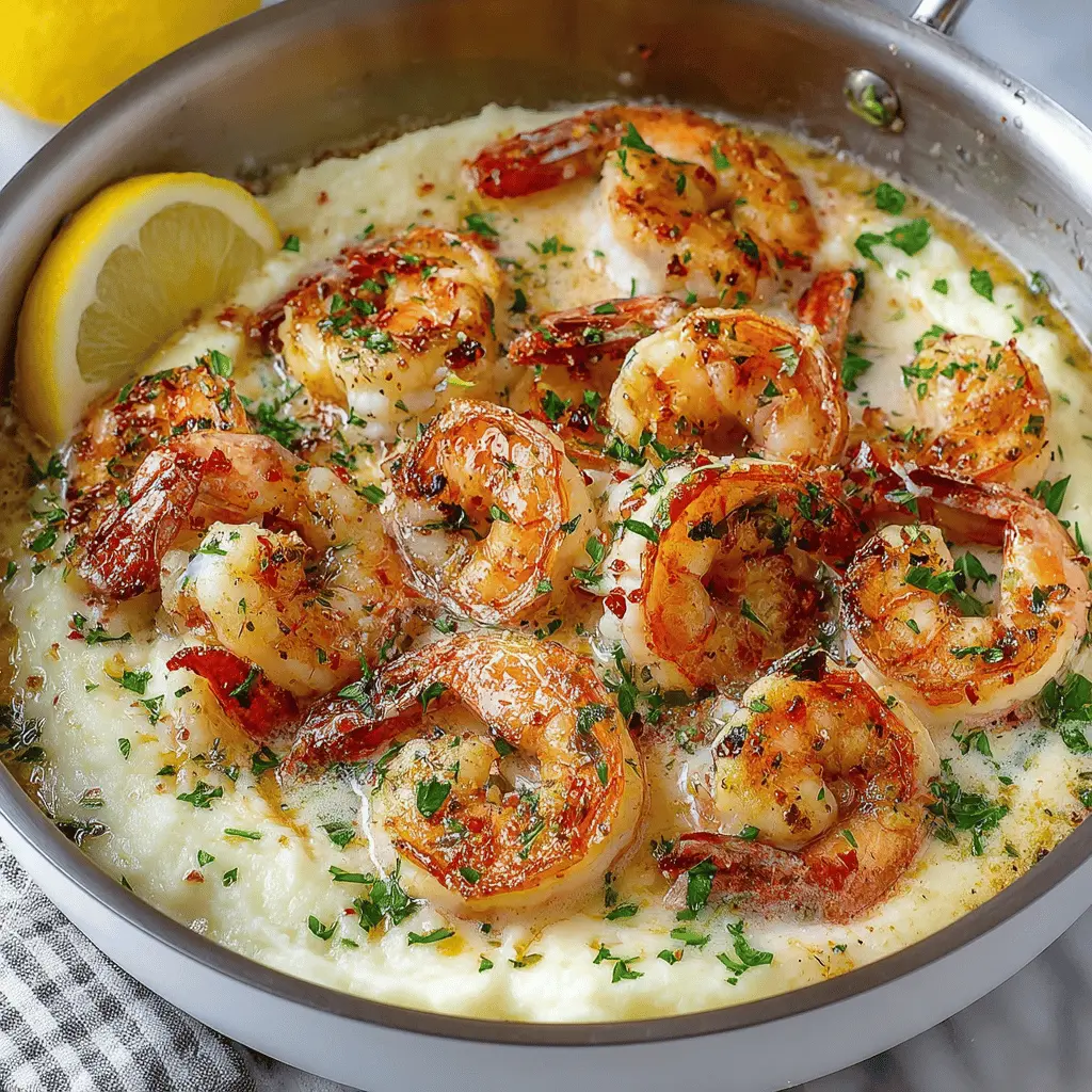 Creamy Garlic Shrimp Over Mashed Potatoes for Cozy Dinners