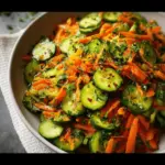 Crunchy Cucumber, Carrot and Celery Salad