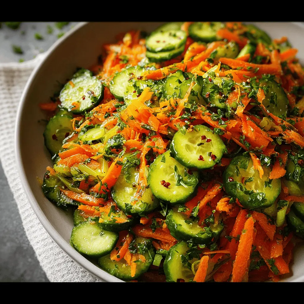 Crunchy Cucumber, Carrot and Celery Salad: The Best Refreshing Mix