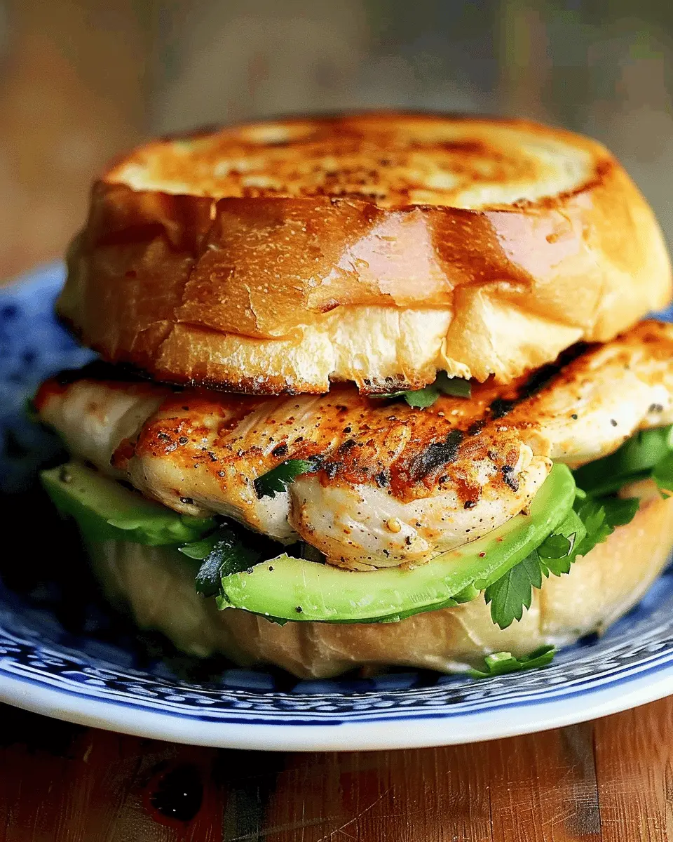 Grilled Chicken Avocado Melt: A Quick & Healthy Sandwich Delight