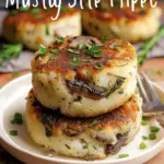 Mushroom Stuffed Potato Cakes