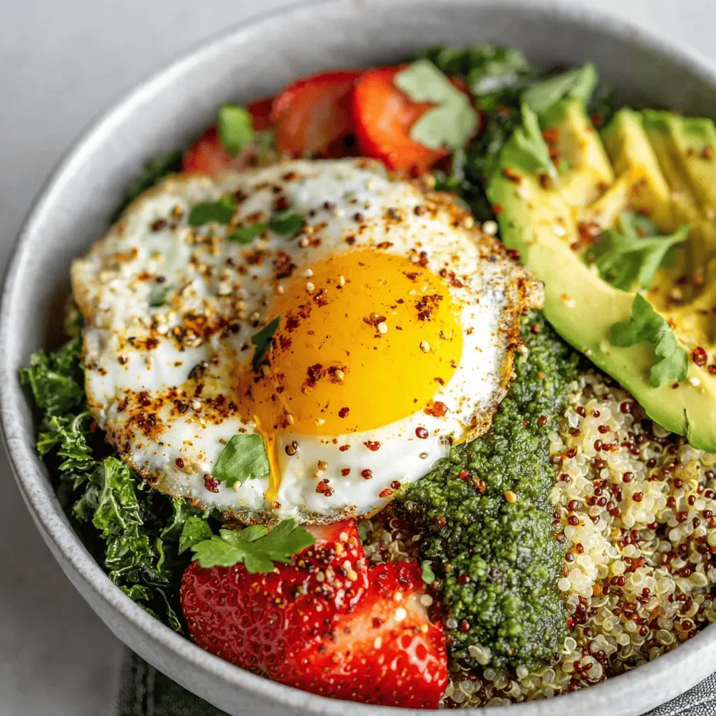 Quinoa Breakfast Bowl: A Nutritious Start with Turkey Bacon