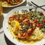 Simple Lemon-Oregano Chicken with Warm Tabbouleh for Dinner