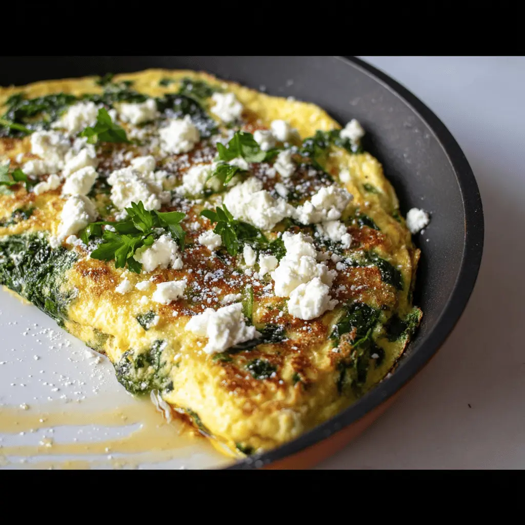 Spinach and Feta Omelette: A Quick and Delightful Breakfast Treat