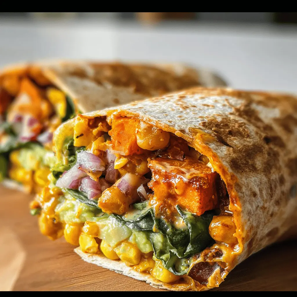 Sweet Potato Chickpea Protein Wrap: Easy, Wholesome Delight
