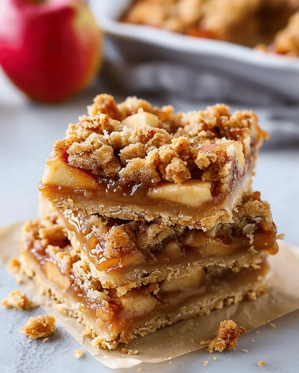 Apple Crumb Bars with Caramel Sauce: The Best Cozy Fall Dessert