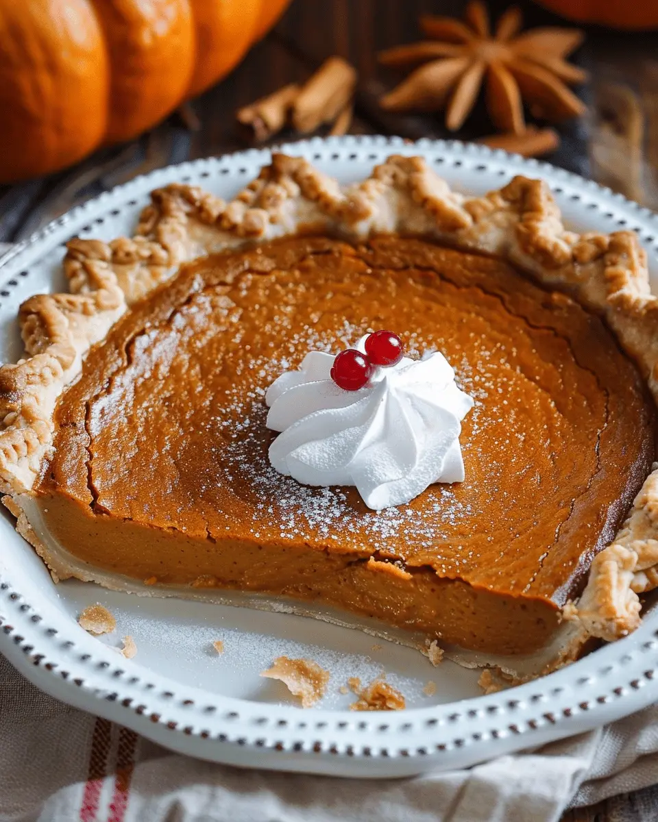 Award-Winning Pumpkin Pie Recipe: The Best Fall Delight for Everyone