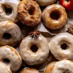 Baked Apple Cider Doughnuts with Cinnamon Maple Glaze
