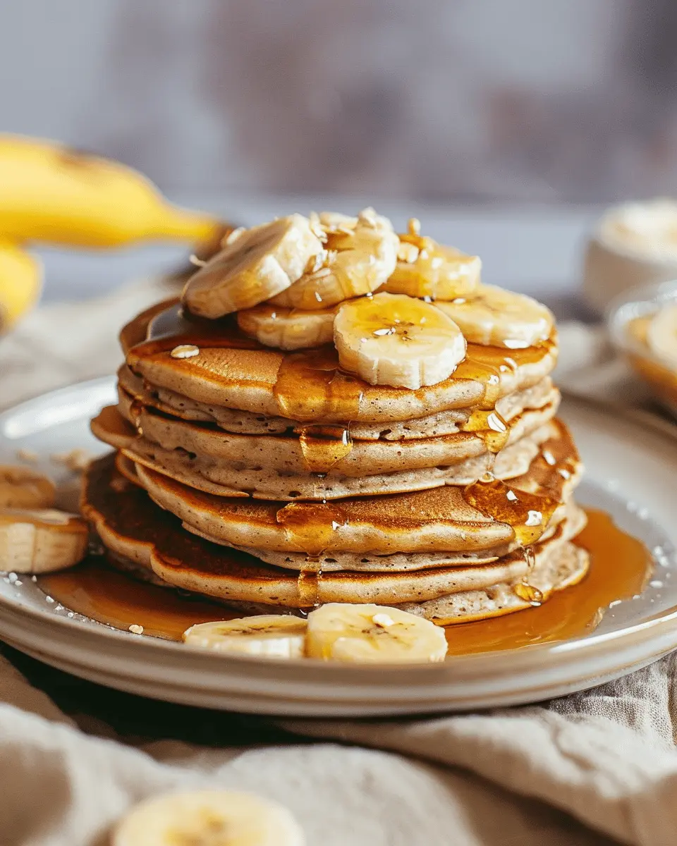 Banana Oat Pancakes Breakfast – Hearty, Wholesome & Naturally Sweet Delight