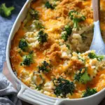 Broccoli Cheddar Chicken and Rice Casserole