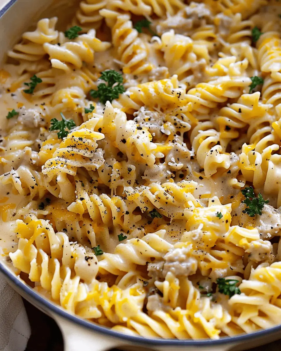Cheddar Ranch Pasta – Creamy, Cheesy & Easy Turkey Bacon Delight