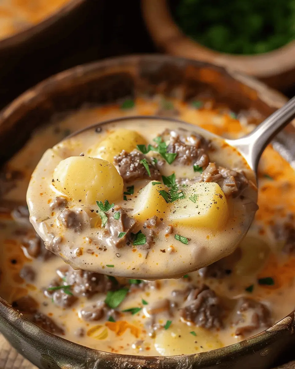 Cheesy Beef & Potato Soup: The Best Comfort Food for You