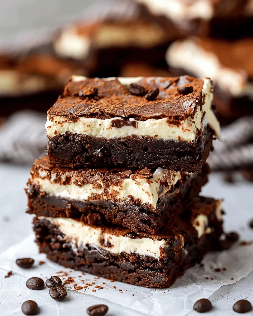 Coffee Brownies with Cream Filling: The Decadent Mocha Treat