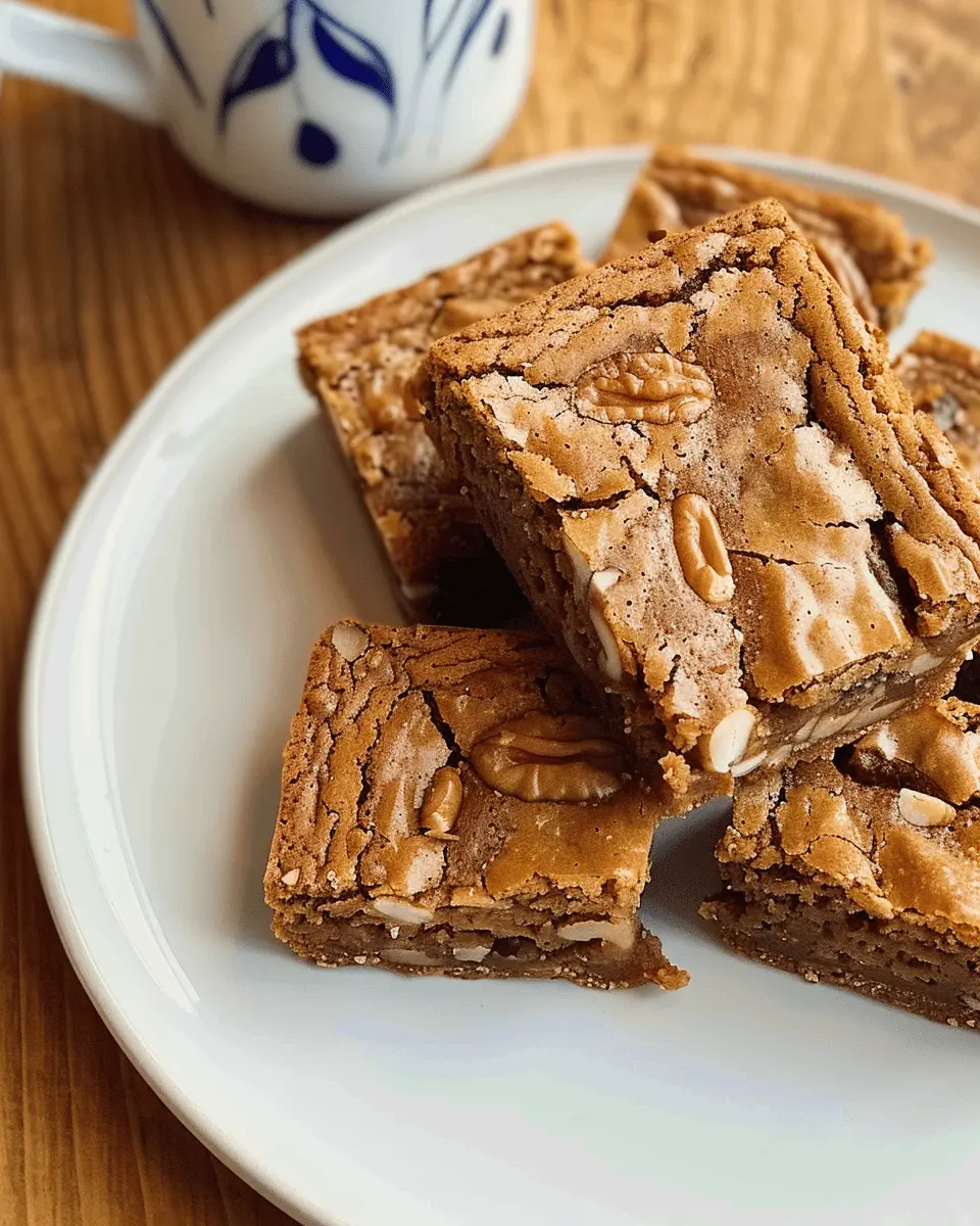 Coffee and Walnut Blondies: Irresistibly Decadent Treats at Home