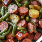 Crockpot Kielbasa and Green Beans