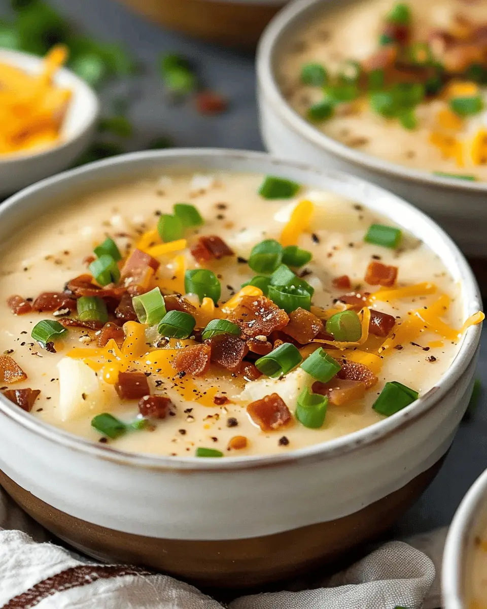 Loaded Potato Soup: The Best Comfort Food with Turkey Bacon