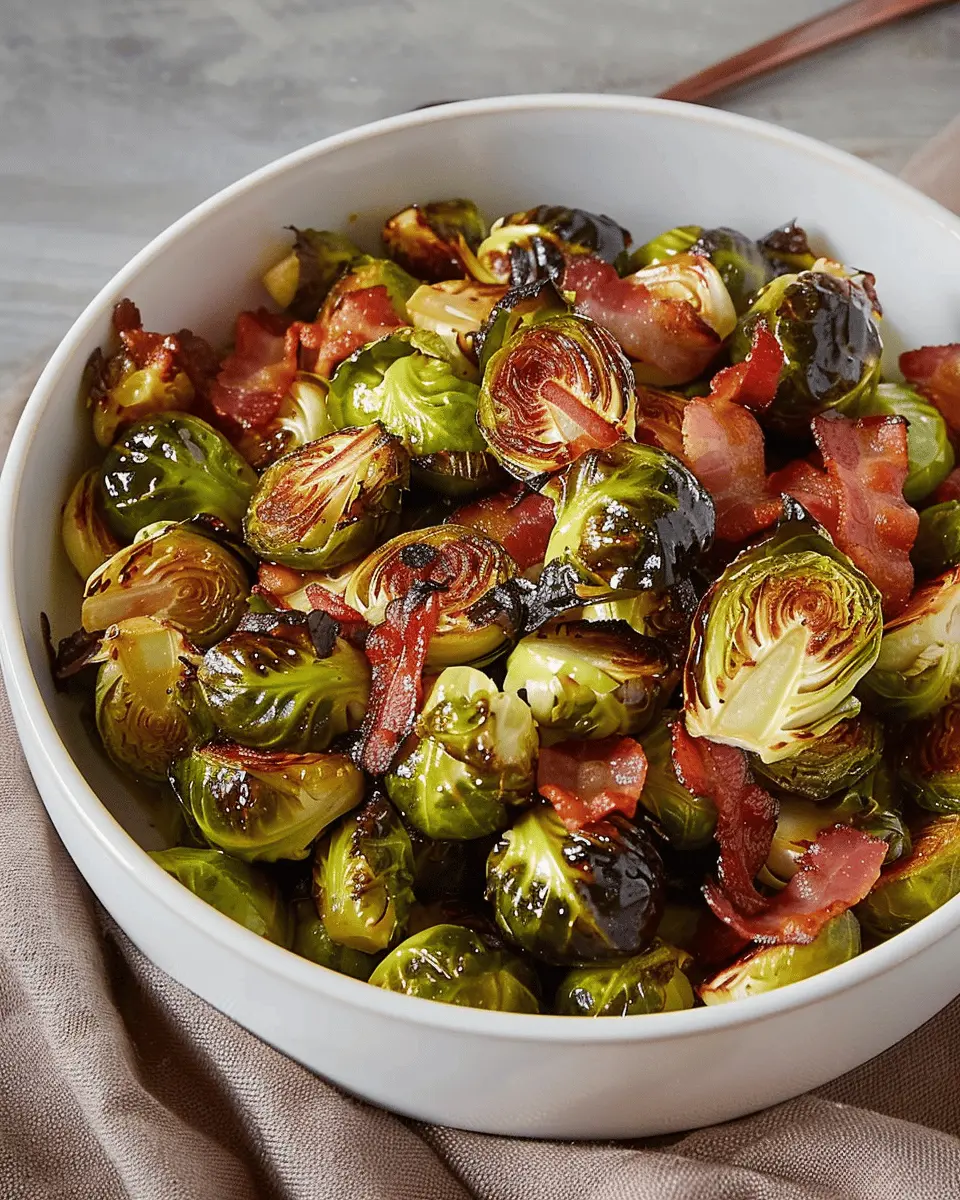 Maple Roasted Brussels Sprouts with Turkey Bacon: A Delicious Twist