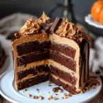 Pumpkin Patch Chocolate Peanut Butter Cake.