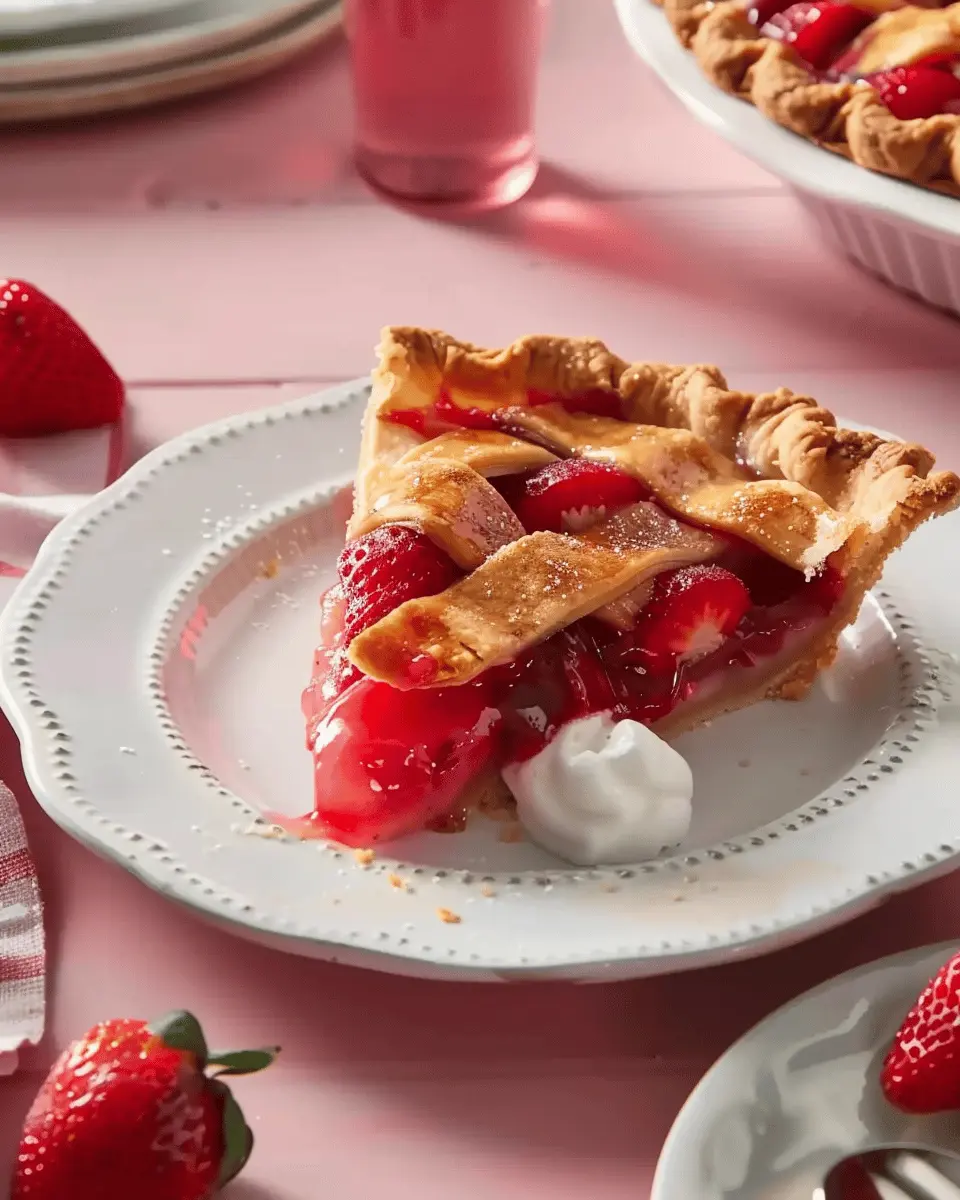 Rustic Sweet Baked Strawberry Pie: The Best Homemade Delight