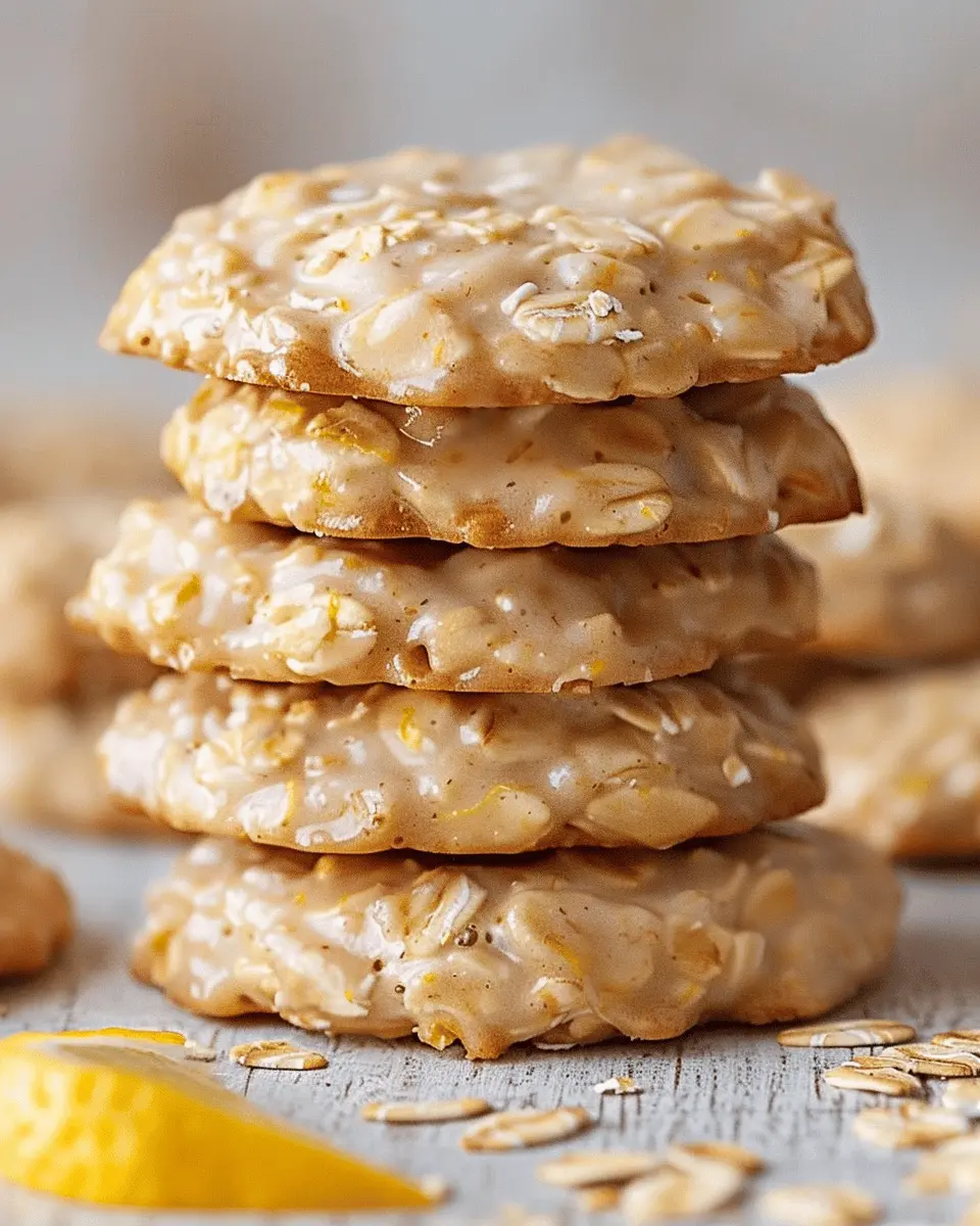 Easy Lemon Oatmeal Cookies No-Bake Recipe for Sweet Satisfaction