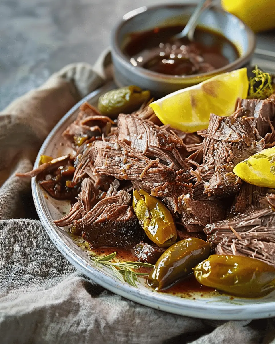 Easy Crockpot Mississippi Pot Roast: Tender Perfection with Pepperoncini