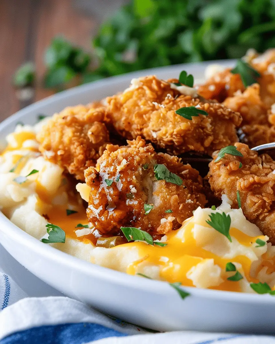 Crispy Chicken Nuggets with Creamy Mashed Potatoes: Easy Comfort Food
