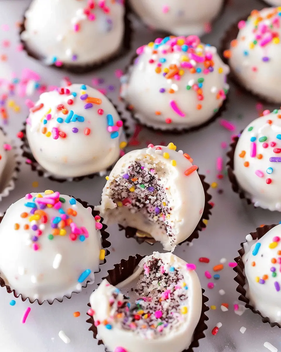 No Bake Cake Batter Truffles: Easy Indulgence for Sweet Treats