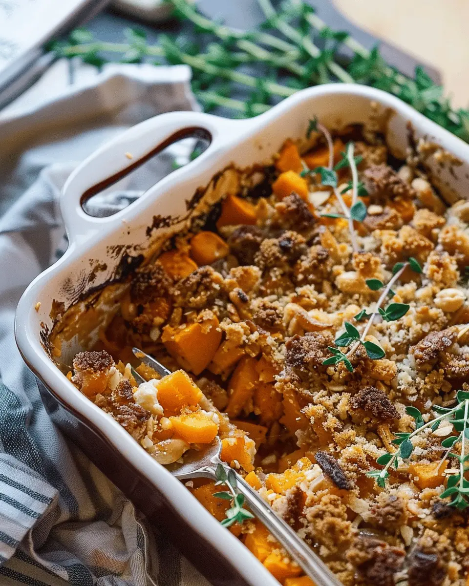 Butternut Squash Casserole: Savory Turkey Bacon Delight Recipe