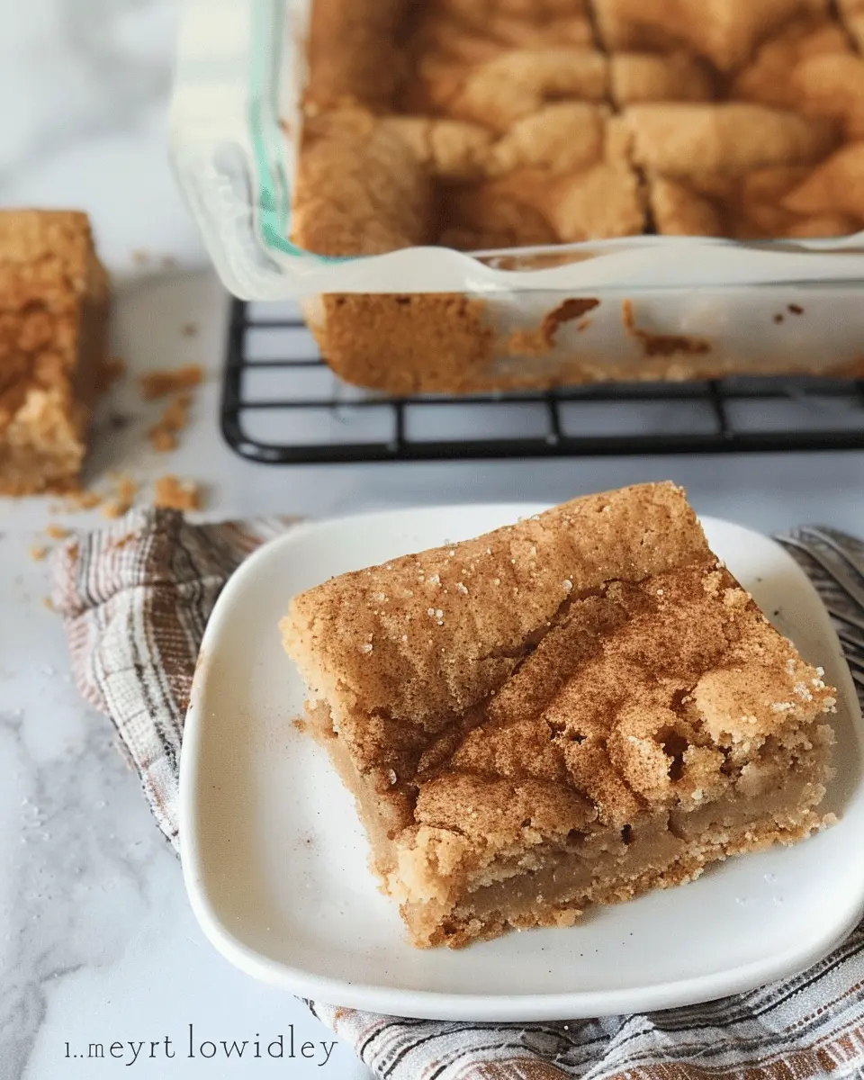 Easy Cinnamon Sugar Blondies: Your New Favorite Sweet Fall Treat