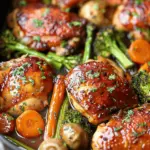 Slow Cooker Honey Garlic Chicken and Veggies