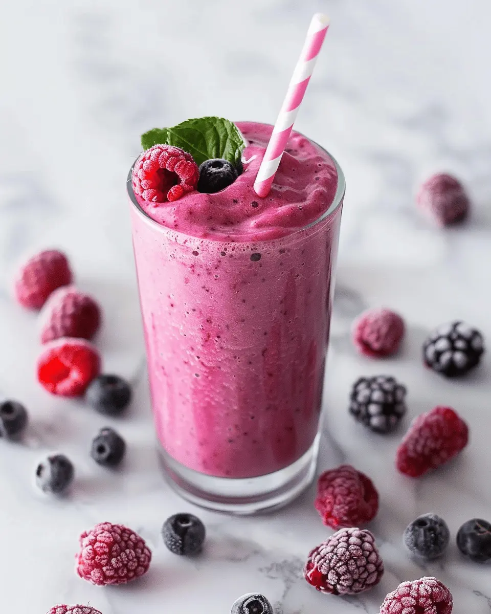 High-Protein Berry Smoothie: The Best Healthy Start to Your Day