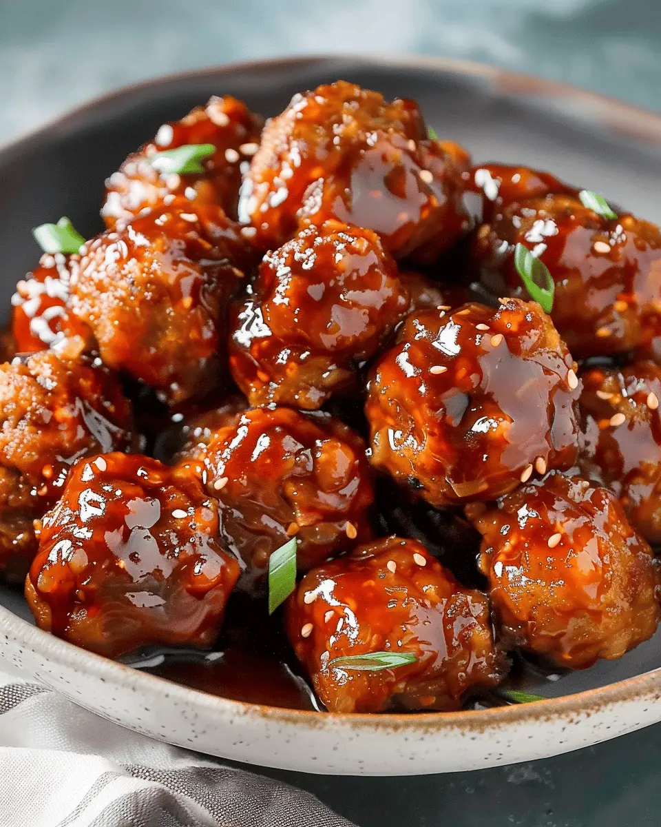 Sweet and Sour Meatballs: Juicy Turkey Bacon and Beef Delight