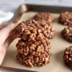 No Bake Reeses Krispy Cookies