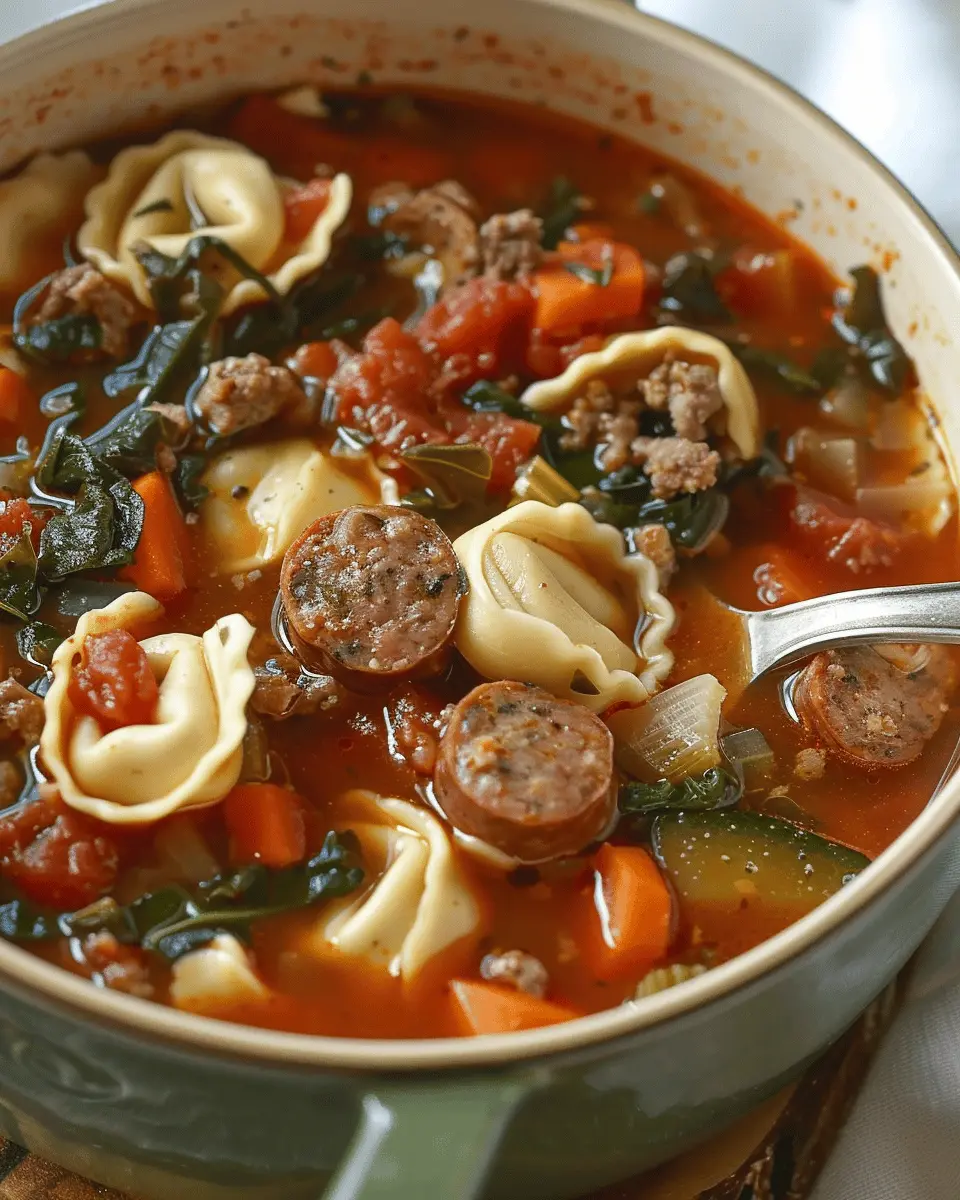 Simple Sausage and Tortellini Soup with Italian Flair That Comforts