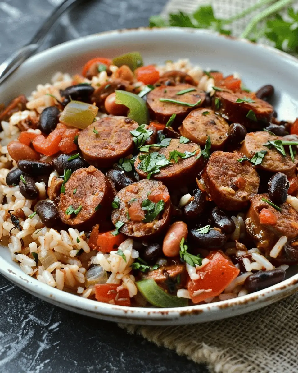 Black Beans and Rice with Sausage: Easy Comfort Food Delight