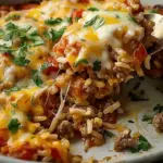 Cheesy Hamburger Rice Casserole