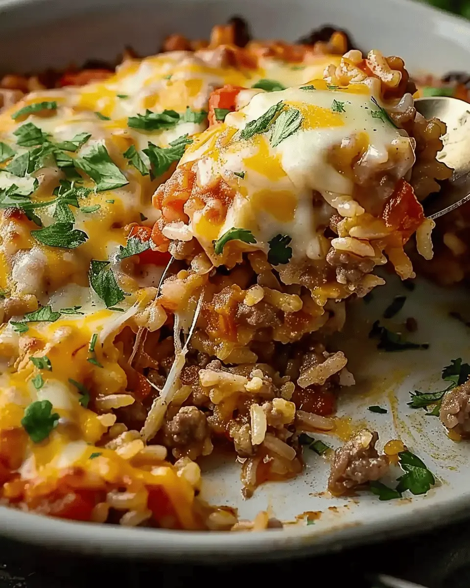 Cheesy Hamburger Rice Casserole: Easy Comfort Food Delight