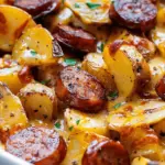 Cheesy Ranch Potatoes and Smoked Sausage