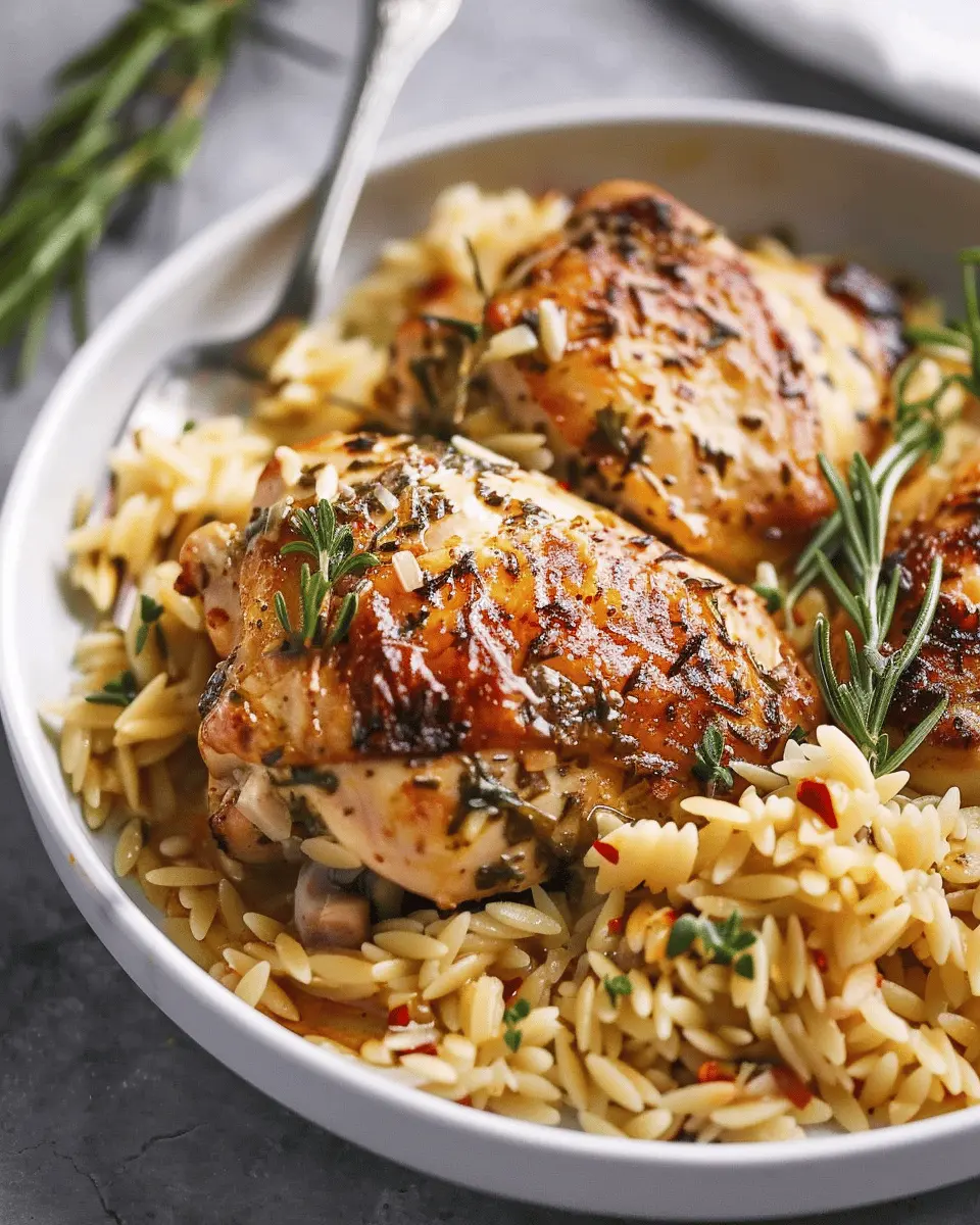 Slow Cooker Parmesan Herb Chicken: Easy Comfort with Orzo