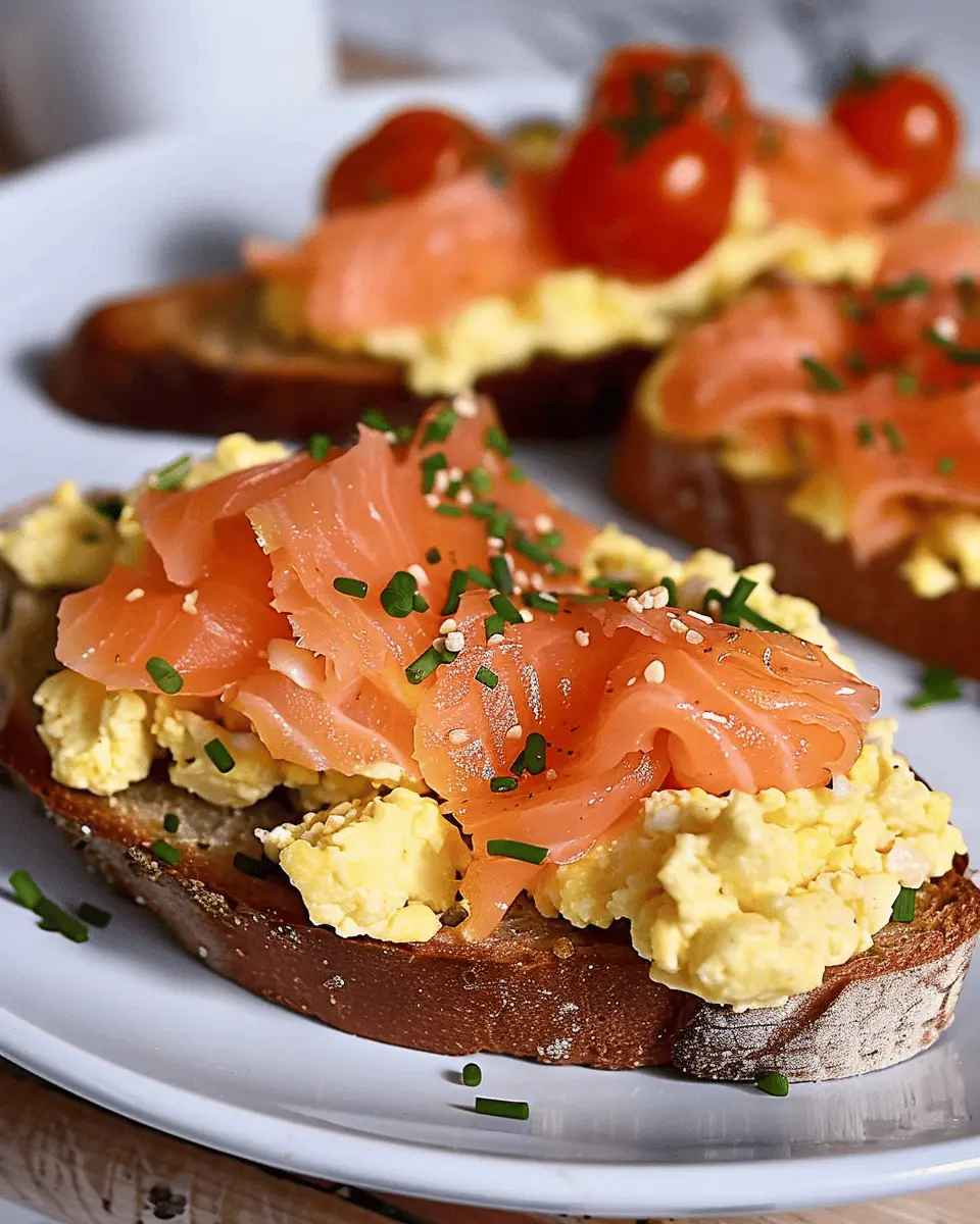 Scrambled Eggs and Smoked Salmon on Toast: A Delightful Breakfast Boost