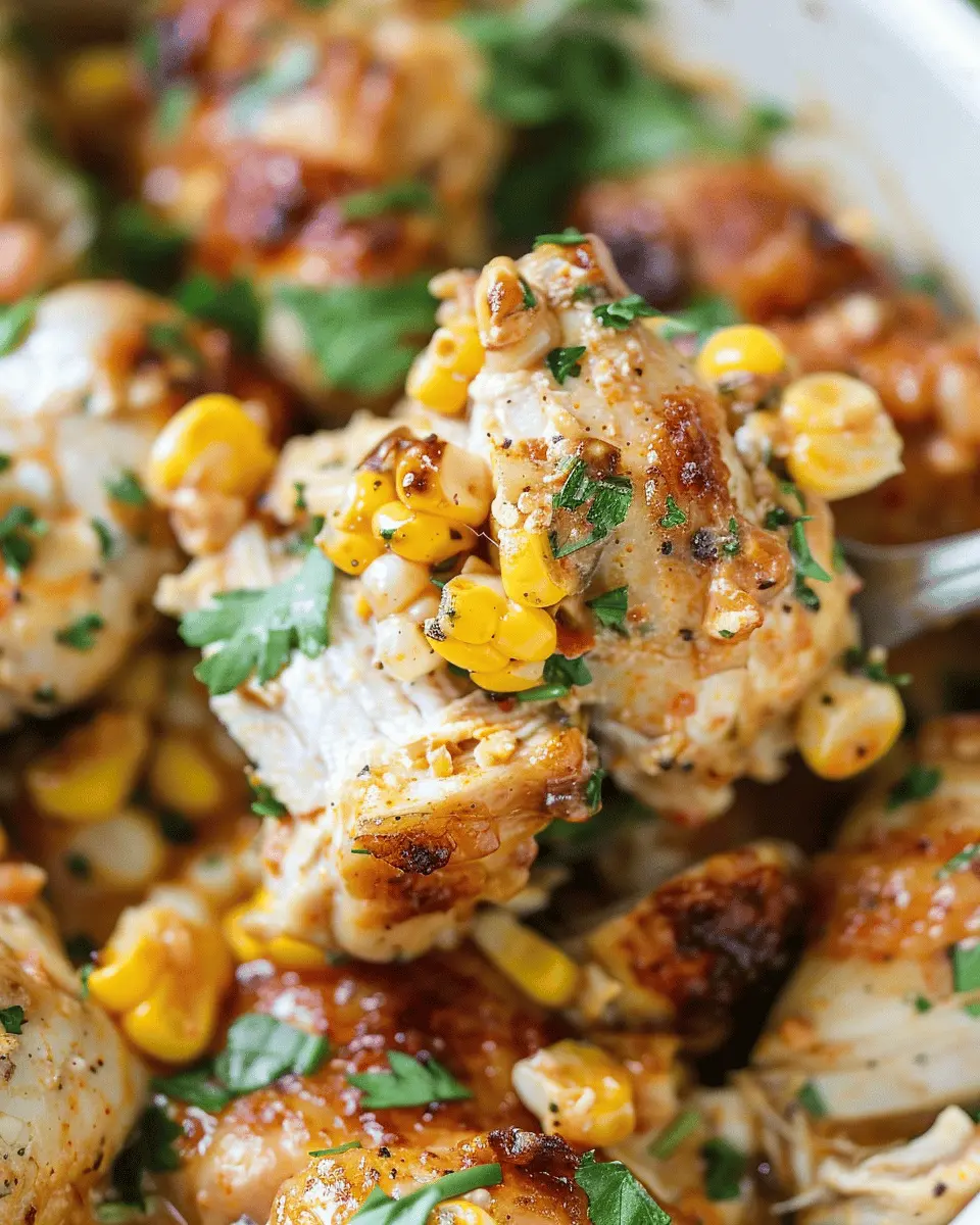 Slow Cooker Street Corn Chicken: An Easy Comfort Spoon Delight
