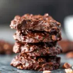 Fudgy Peanut Butter No-Bake Cookies