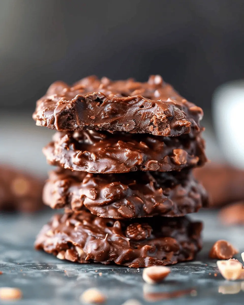 Fudgy Peanut Butter No-Bake Cookies: The Best Easy Treats