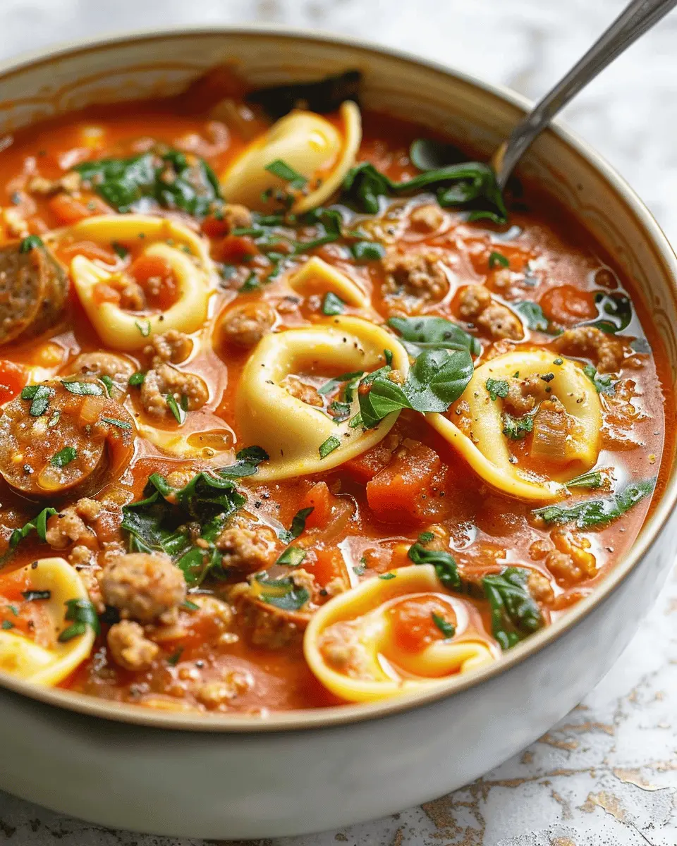 Crockpot Sausage and Tortellini Soup: Easy Comfort in a Bowl
