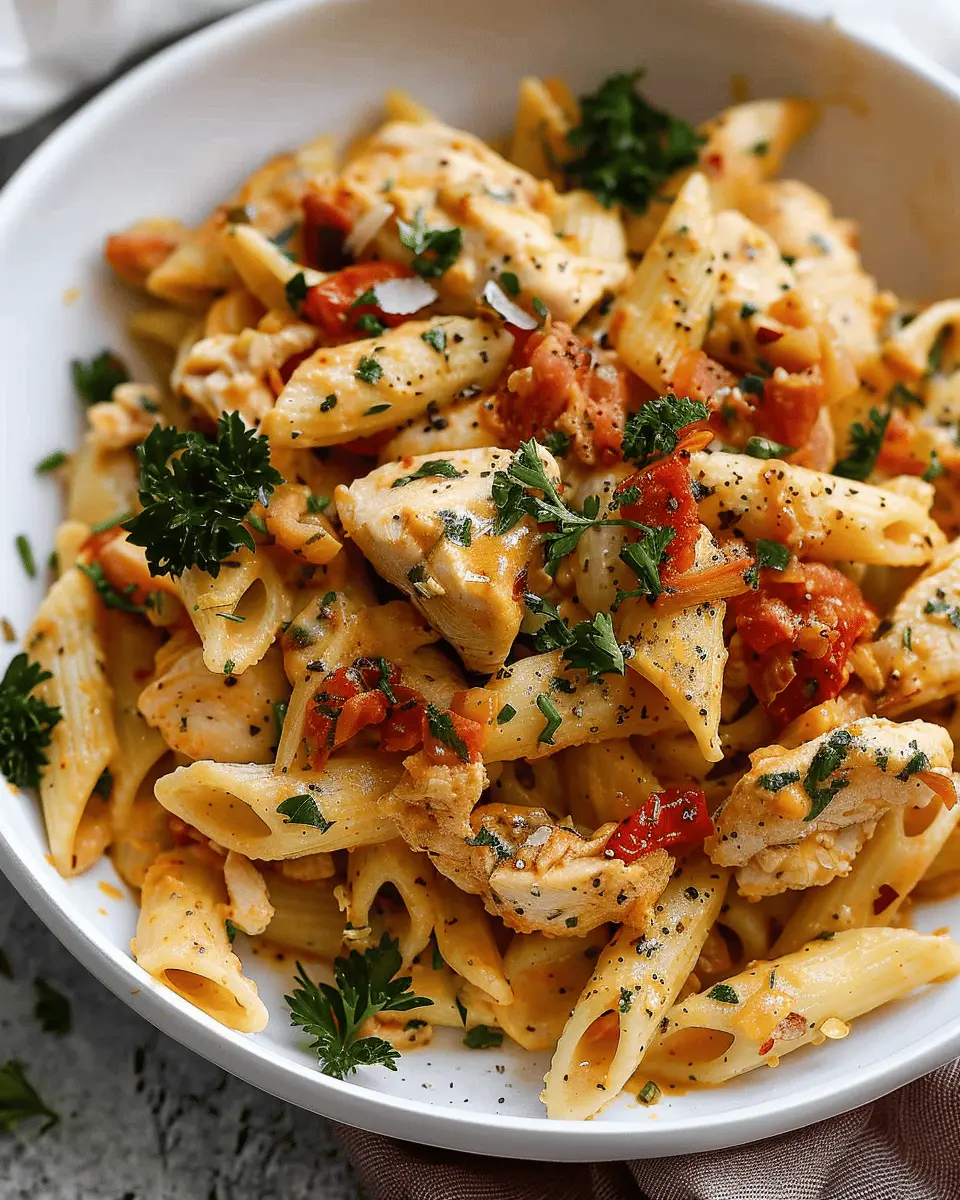 The Best Marry Me Chicken Pasta with Turkey Bacon and Chicken Ham