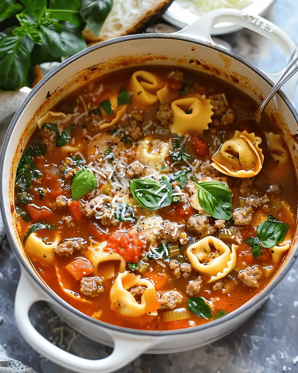 Italian Sausage Tortellini Soup: The Best Cozy Crockpot Delight