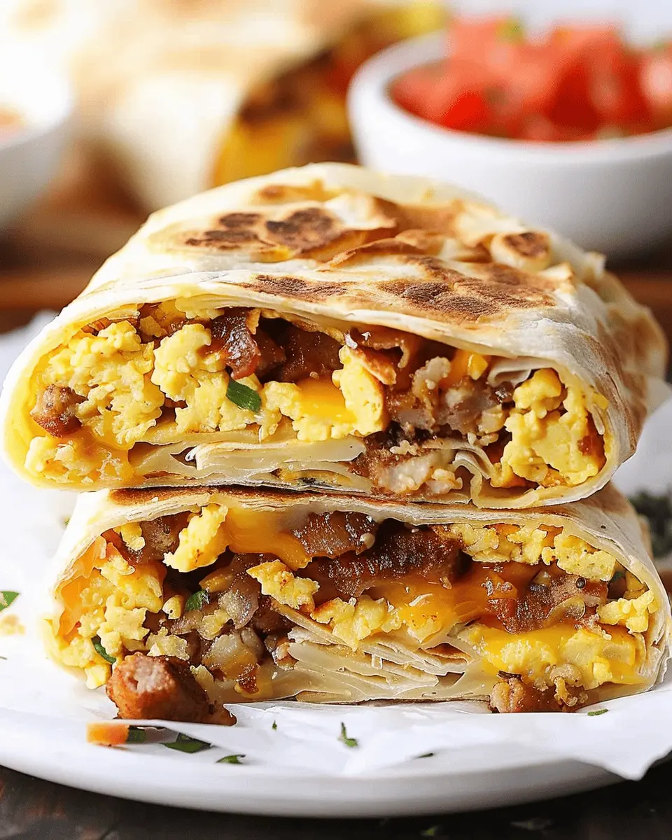 Breakfast Crunchwraps: Easy Turkey Bacon and Chicken Ham Recipe