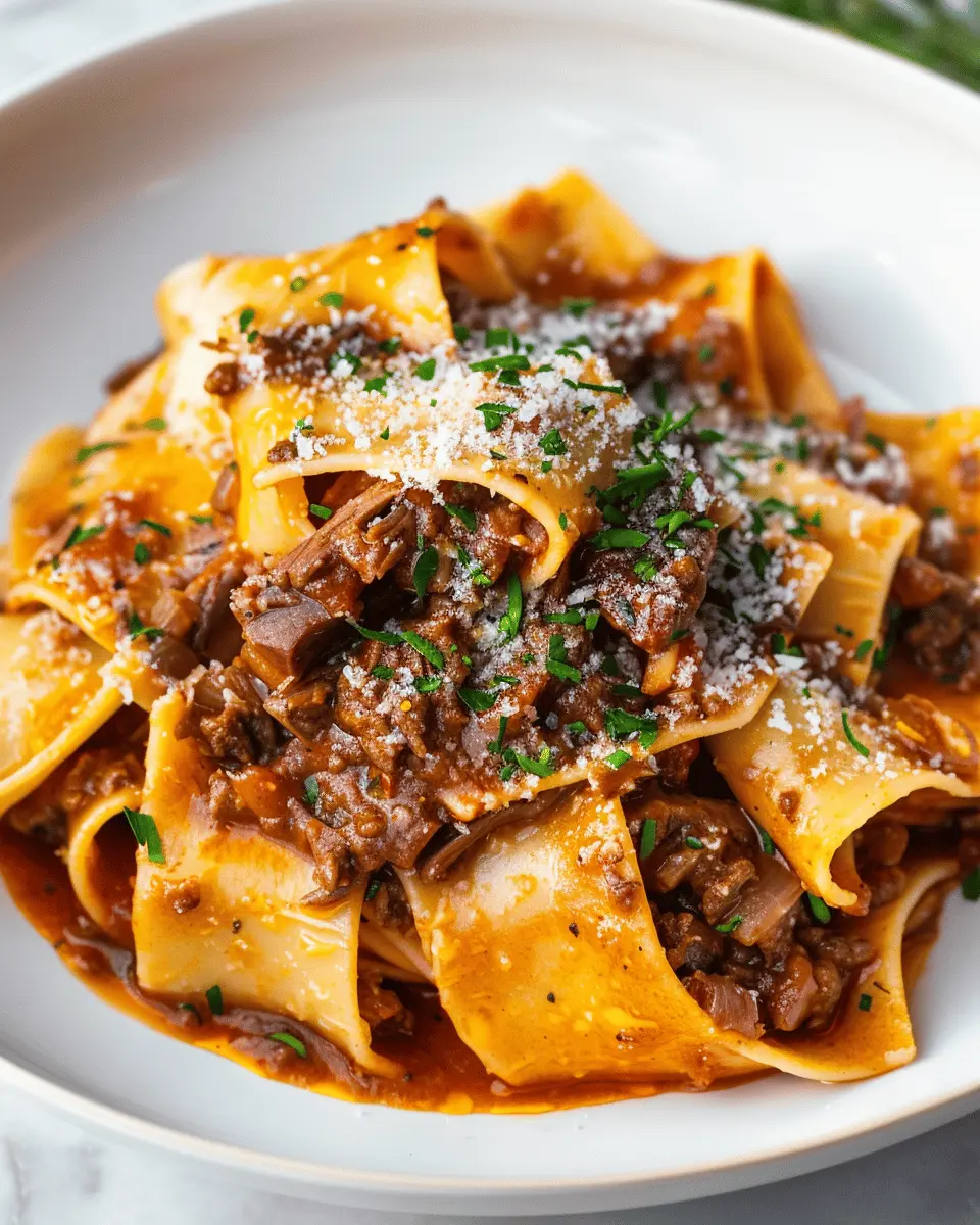 Pappardelle with Short Rib Ragu: A Cozy, Indulgent Delight