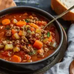 Classic Hearty Hamburger Soup