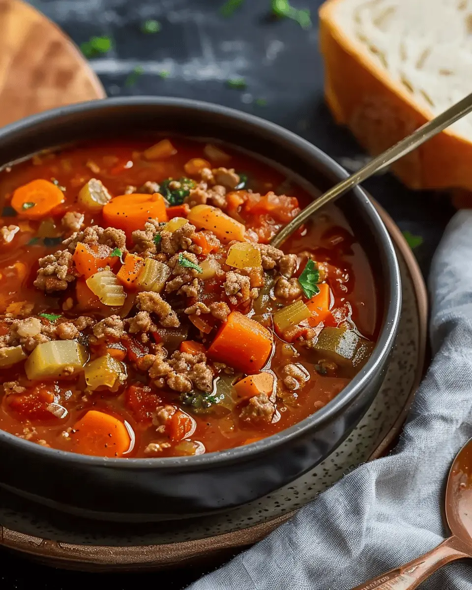 Classic Hearty Hamburger Soup: A Best Comfort Food Delight